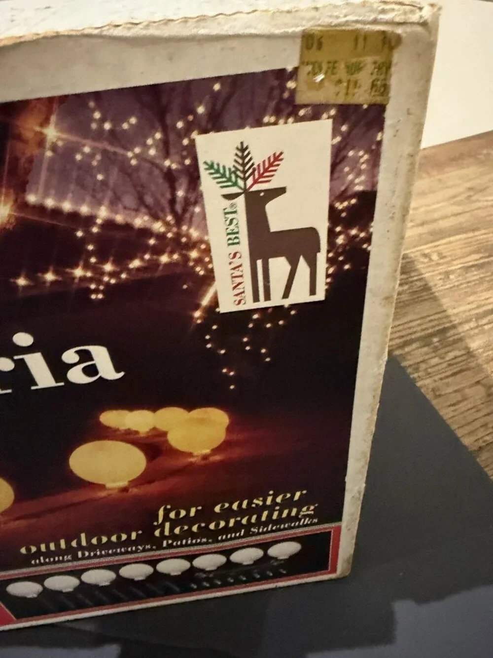 Santa’s Best Snowball Luminaries Set Lights Up Vintage